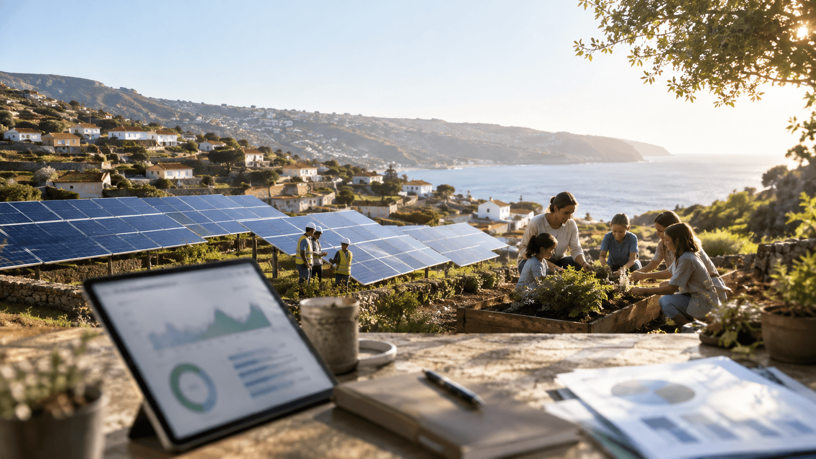 Projeto de impacto e energia renovável em Portugal